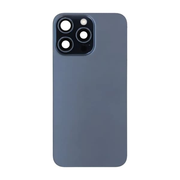 iPhone 15 Pro Max Baksida Glas Komplett OEM - Blå