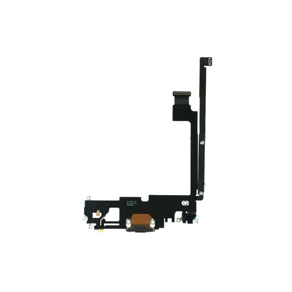 iPhone 12 Pro Max - latausliittimen joustokaapeli - musta