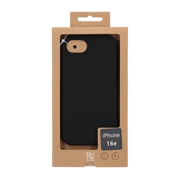 iPhone 16e silikoninen matkapuhelinkotelo - Musta