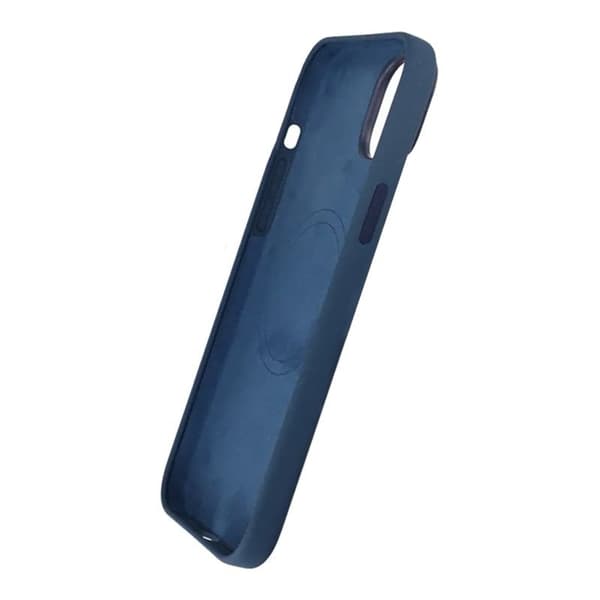 Silikonskal Rvelon MagSafe iPhone 15 Plus - Mörkblå
