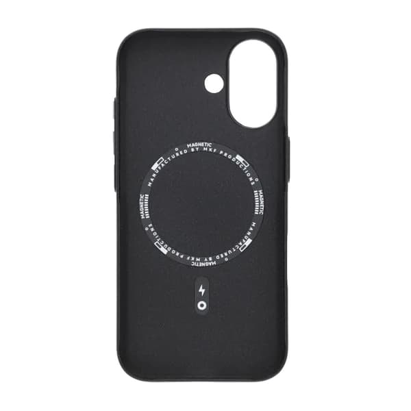 Corrugated Rock Sand Magnetic Case - iPhone 17 Black