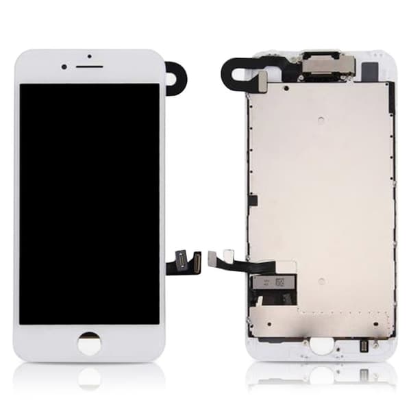 iPhone 7 Display med små dele - Hvid