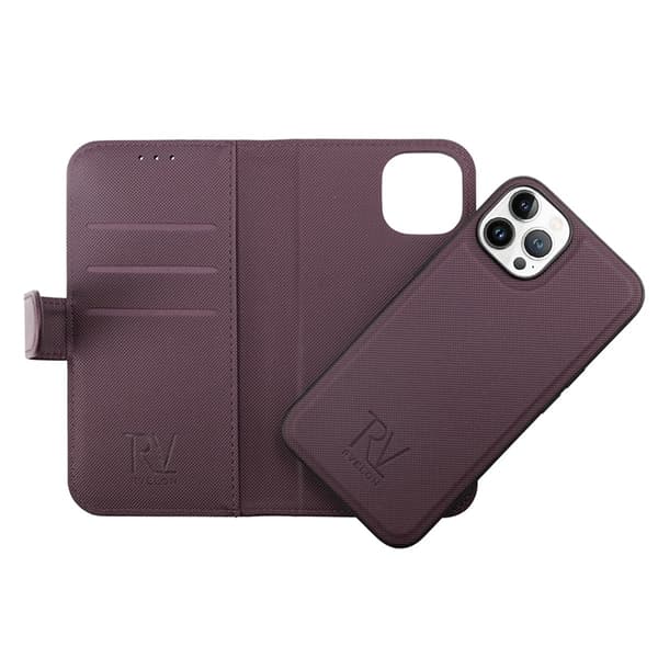 iPhone 14 Pro Max Plånboksfodral Magnet Rvelon - Lila