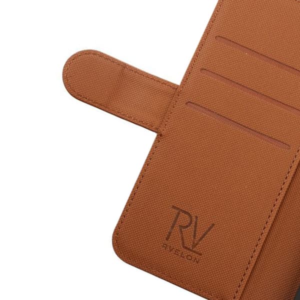 iPhone 13 Pro Plånboksfodral Magnet Rvelon - Guldbrun