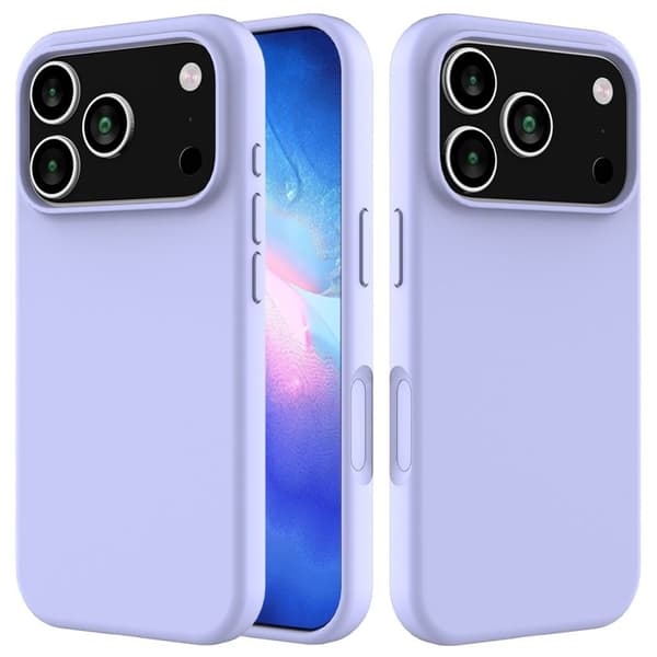 iPhone 17 Pro silikone telefoncover - lyseblå