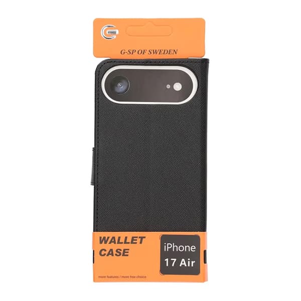 Pung etui med stander til iPhone 17 Air - Sort