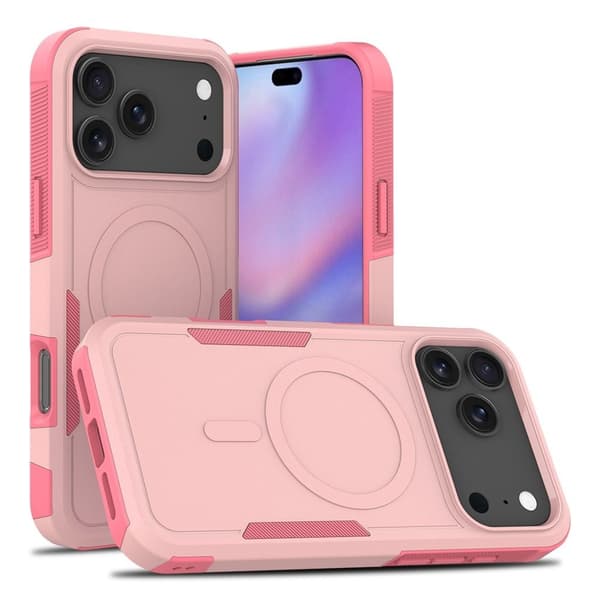 iPhone 18 Pro Max/17 Pro Max MagSafe Skal Stöttåligt - Rosa