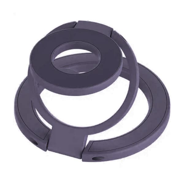 Foldable Double Magnetic Phone Ring Holder Dark Purple