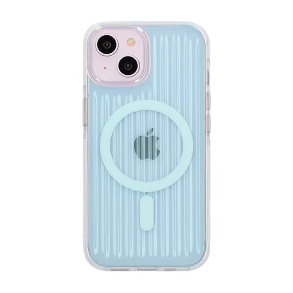Model reflact farve Magnetisk etui til iPhone 15/14/13 Blå