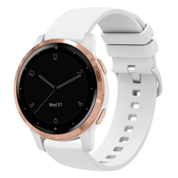 Garmin Vivomove 4S Silikon Armbandsur - Vit