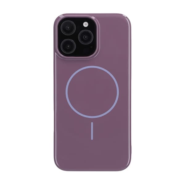 Blankt design Magnetisk Cover til iPhone 16 Pro Max Lilla