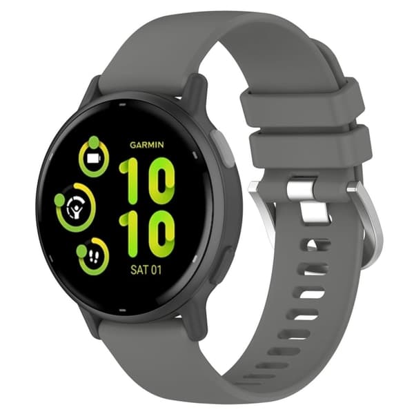 Garmin Vivoactive 5 Silikone Urrem - Grå