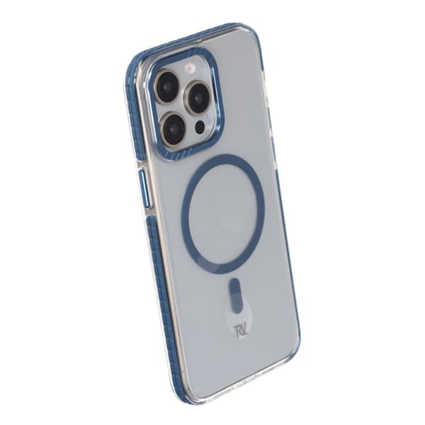 iPhone 15 Pro Max Rvelon Mobilskal Magnet Förstärkt - Blå