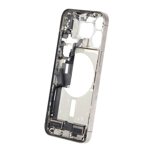 Mellemramme med smådele til iPhone 15 Pro Max - Naturlig Titanium OEM