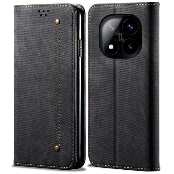 Xiaomi Redmi Note 14 Pro 5G Denim Wallet Cover - Sort
