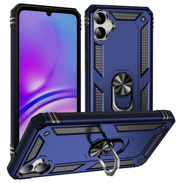 Samsung Galaxy A05 4G etui med ringholder - Blå