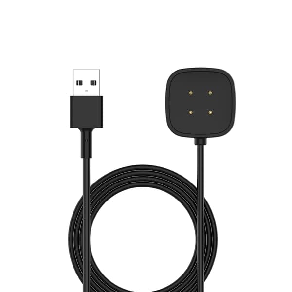 Fitbit Versa 3 & Sense USB-latauskaapeli - Musta