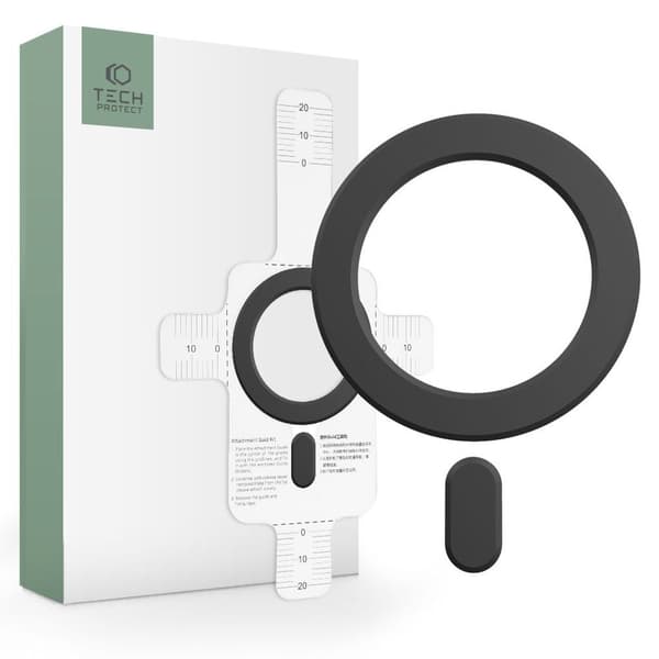 Tech-Protect MagMat MagSafe Magnetisk Ring Universal - Sort