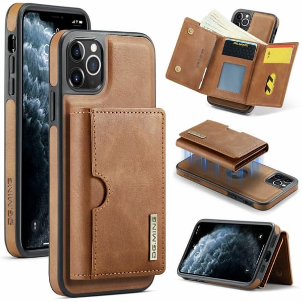 DG.MING iPhone 11 Pro Etui med pung - Brun