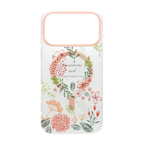 Painted Floral Matte Magnetic Case For iPhone 17 Pro - H2