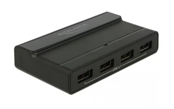 Delock Extern USB-A Hub med 4 Portar, 10 Gbps