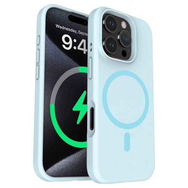 iPhone 16 Pro Max silikonecover - Lyseblå