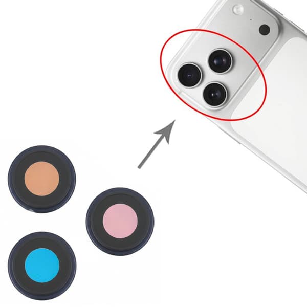 iPhone 17 Pro/17 Pro Max Bagkamera Linse + Beslag Blå