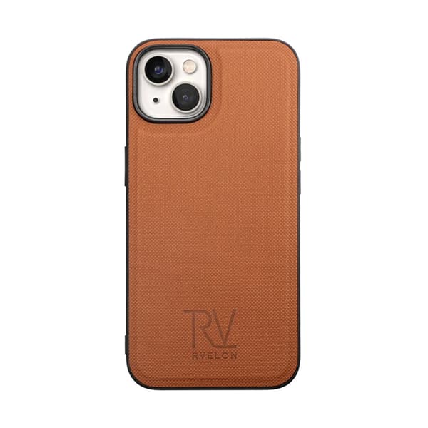 iPhone 14 Plus Plånboksfodral Magnet Rvelon - Brun