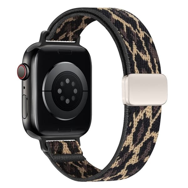Apple Watch 42/41/40/38mm Slank Nylon Urrem - Leopard