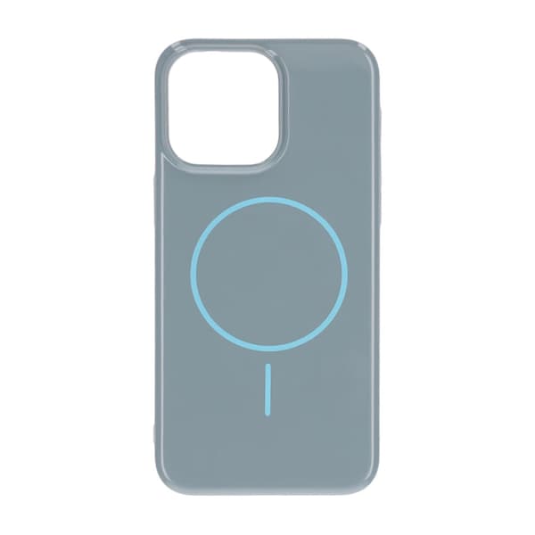 iPhone 15 Pro Max Cover MagSafe, Blank Ensfarvet - Blå