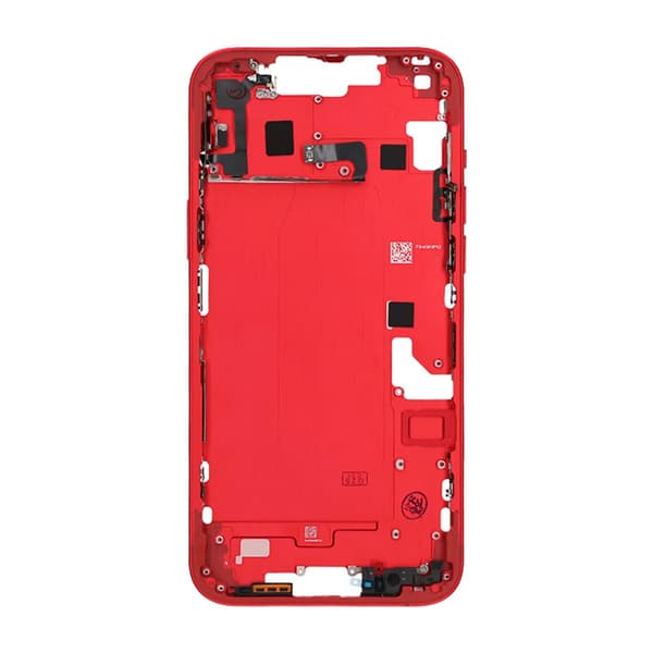 iPhone 14 Plus Mittenram med smådelar OEM - Röd