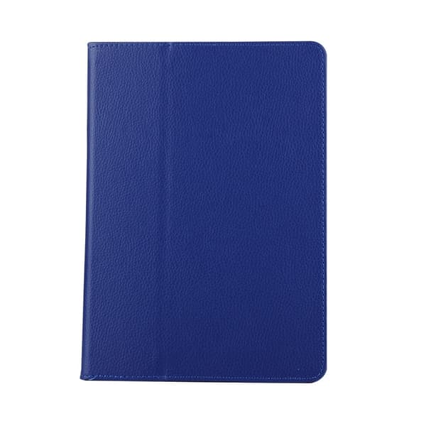 iPad 9.7\" 5/6 Litchi cover med stativ - Blå