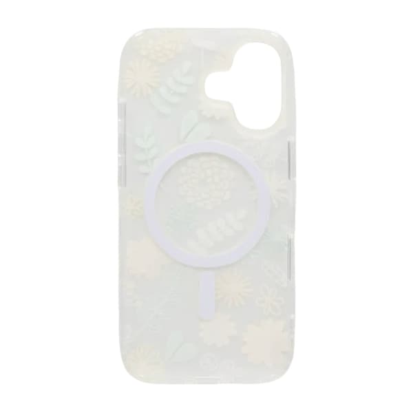 Malet blomstret mat magnetisk etui til iPhone 17 - H6