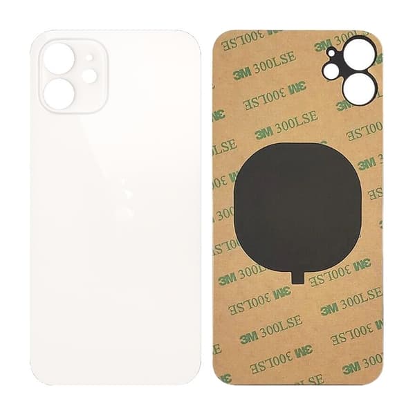 iPhone 12 Bagglas med tape - Hvid