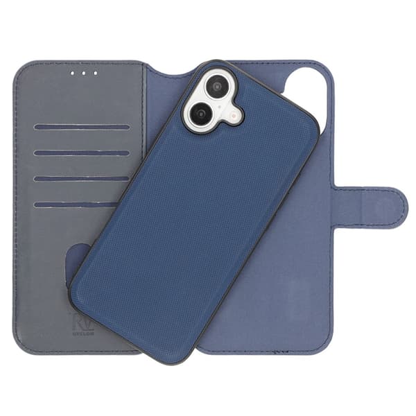 RV Magnetisk Pung Etui iPhone 16 Plus Abssy Blå