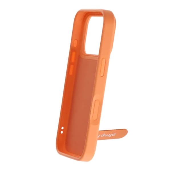 Skal med utfällbart roterande stativ för iPhone 17 Pro - Orange
