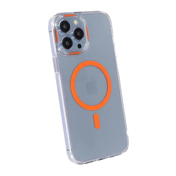 iPhone 14 Pro Stöttålig Mobilskal med Magsafe - Orange