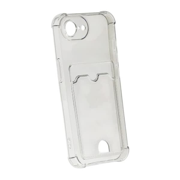 Iskunkestävä kotelo korttipidikkeellä iPhone 16e - Musta