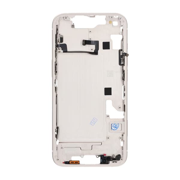 iPhone 14 Mellemramme med smådele OEM - Hvid