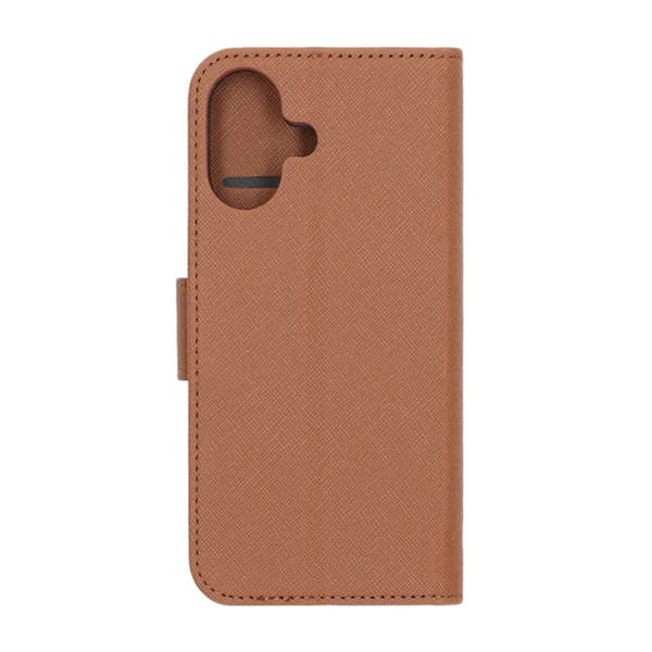 Plånboksfodral med stativ till iPhone 17 - Brun