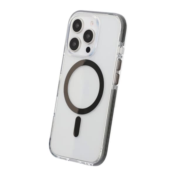 iPhone 16 Pro Mobilcover Magnet Dobbeltbeskyttelse - Grå