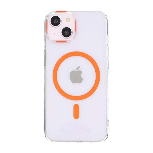 iPhone 15 Stöttålig Mobilskal med Magsafe - Orange
