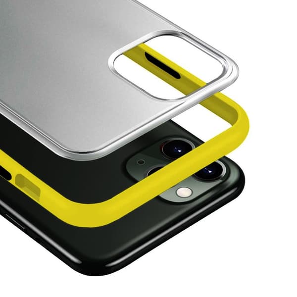 iPhone 11 Pro Max Mobilskal TPU - Gul/Transparent
