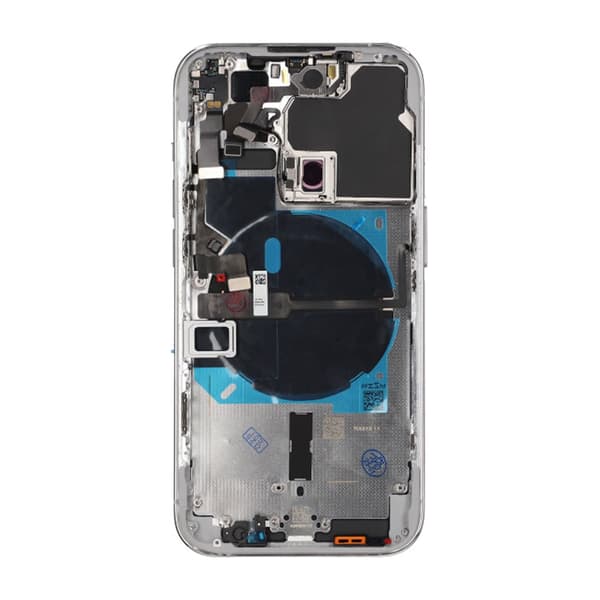 iPhone 14 Pro Baksida med Komplett Ram OEM - Vit