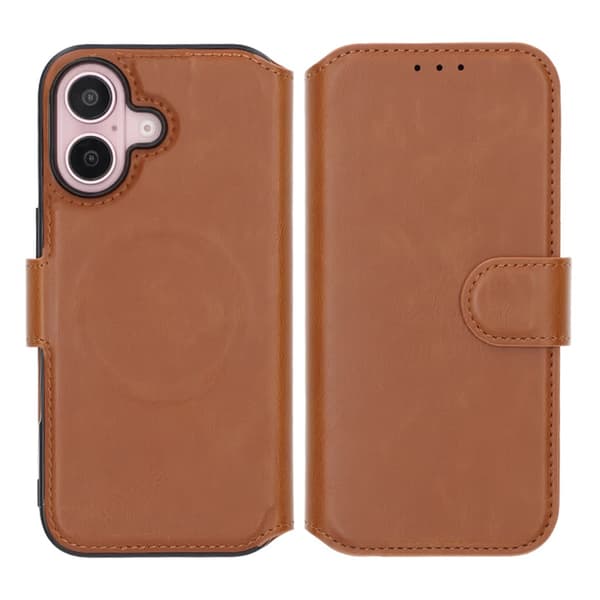 iPhone 16 Wallet Case Rvelon - Brun