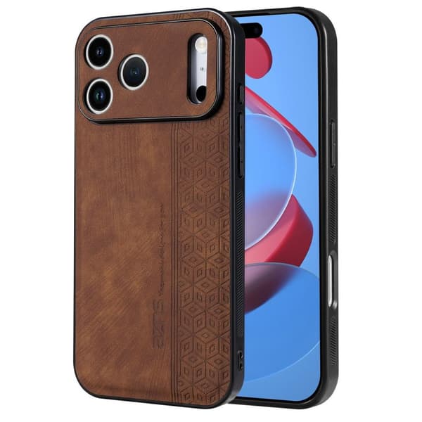 Fodral i PU-läder iPhone 18 Pro, iPhone 17 Pro - Brun