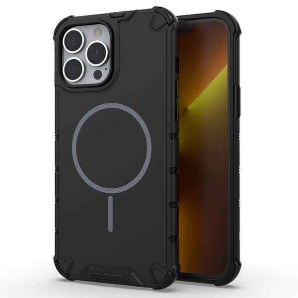 iPhone 14 Pro MagSafe Stødsikkert Cover - Sort