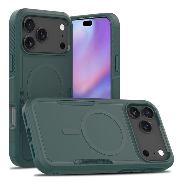 iPhone 18 Pro Max/17 Pro Max MagSafe Cover Stødsikkert - Grøn