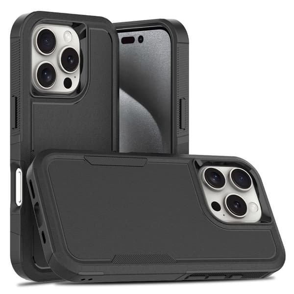 iPhone 16 Pro 2-i-1 etui - Sort