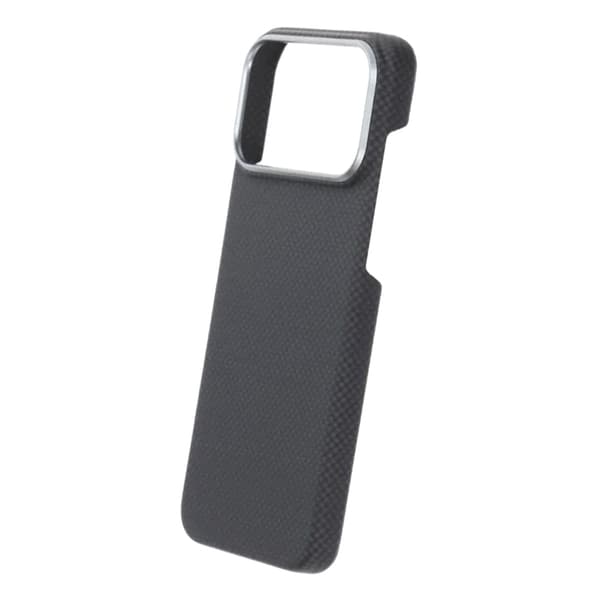 Kevlar Magsafe cover til iPhone 17 Pro Max - Sort med gitter